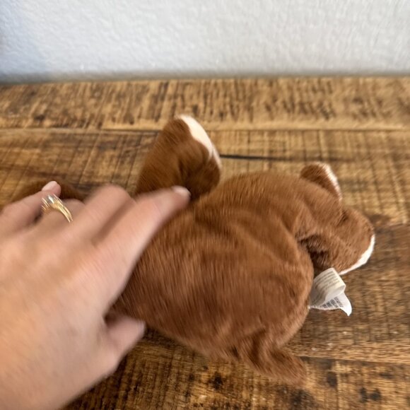 Ty Pluffies Lumpy Moose Plush Brown 2003 10” Stuffed Animal Toys - Picture 7 of 8